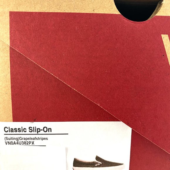 🌸Sale🌸 VANS Classic Slip-on Suiting Canvas Grape Women's Size VN0A4U382PX - Picture 10 of 10